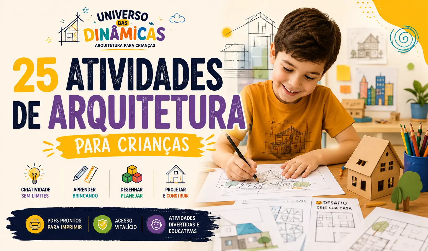 Crianças brincando com atividades de computação desplugada